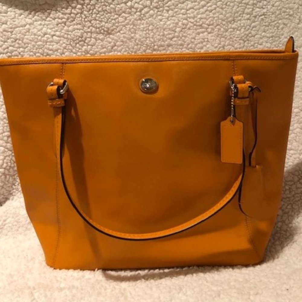 Bright Orange Coach Tote - Spring into Fall! - Picture 2 of 6